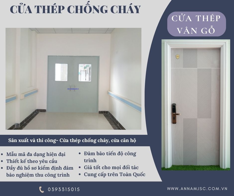 Báo giá cửa thép chống cháy An Nam