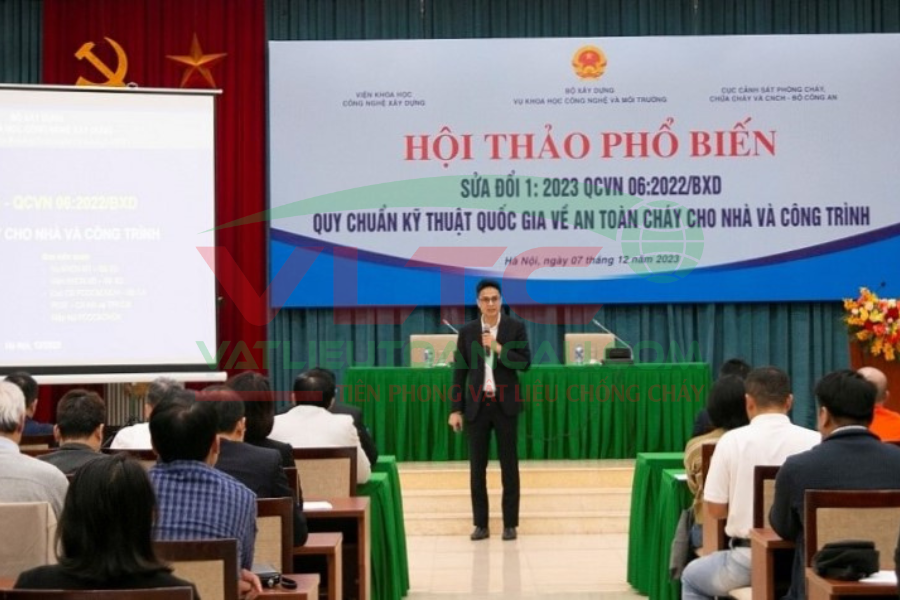 Quy chuẩn sửa đổi 1:2023 QCVN 06:2022/BXD Về an toàn cháy cho nhà và công trình